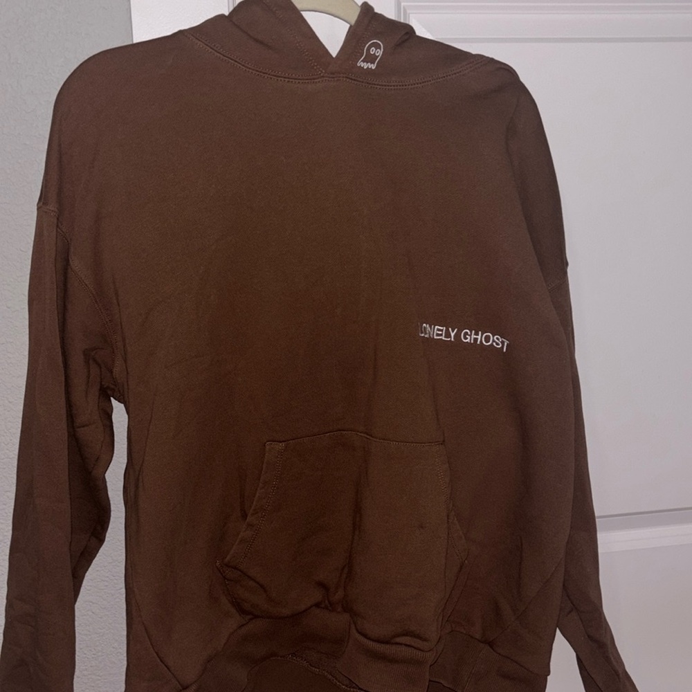 Brown Lonely Ghost Hoodie